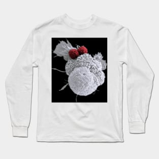 T cells attacking cancer cell, SEM (C030/3322) Long Sleeve T-Shirt